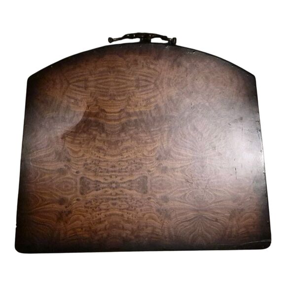 Antique Wooden Treasure Chest Pirate Decorative Storage Keepsake Jewelry RARE - Picture 7 of 10